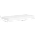 vidaXL Étagère murale flottante blanc 60x23 5x3 8 cm MDF