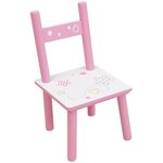 Table enfant licorne 61 x 42 x hauteur 41 5 cm avec une chaise 31 x 31 5 x hauteur 49 5 cm