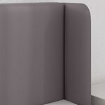 vidaXL Oreille de tête de lit 2 Pièces Gris 40 x 16 x 5 cm