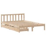 vidaXL Cadre de lit sans matelas 160x200 cm bois massif de pin