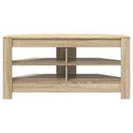 vidaXL MeubleTVd'Angle Chêne Sonoma 102 x 40 5 x 45 cm
