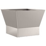 vidaXL Foyer Carré 40x40x30 cm en Acier Vieilli
