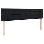 VidaXL Cadre de lit ottoman avec matelas noir 160x200 cm velours