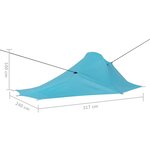 vidaXL Tente de camping 317x240x100 cm Bleu