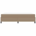 vidaXL Cadre de lit avec matelas Cappuccino 140 x 200 cm Faux cuir