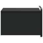vidaXL Cabinet de chevet mural 2 pc Noir 33 x 34 5 x 24 cm