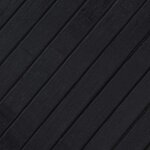 vidaXL Tapis rectangulaire noir 60x400 cm bambou