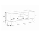 Meuble TV Focus 135 blanc