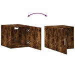 vidaXL Armoire murale chêne fumé 40x42 5x40 cm bois d'ingénierie