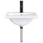 vidaXL Lavabo de salle de bains Noir Mat 42 x 40 x 16 5 cm métal