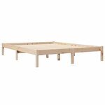 vidaXL Lit bibliothèque sans matelas 140x200 cm bois massif de pin