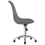 vidaXL Chaises pivotantes à manger lot de 2 Gris clair Tissu