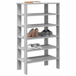 vidaXL Étagère à chaussures sonoma gris 61x32x105 cm bois ingénierie