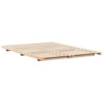 vidaXL Cadre de lit surélevé Marron 160 x 210 cm Bois massif en pin