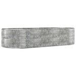 vidaXL Lit surélevé de jardin Argenté Acier galvanisé