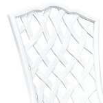 Ensemble de Bistro de Jardin 3 Pièces vidaXL en Aluminium Blanc