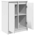 vidaXL Buffet blanc 57x34x76 cm bois d'ingénierie