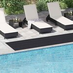 vidaXL Tapis de sol Noir 1 x 5 m Caoutchouc