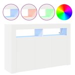 vidaXL Buffet Blanc 116 x 30 x 75 cm Bois d'ingénierie