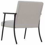 vidaXL fauteuil Gris nuage 59 x 75 x 78 cm tissu