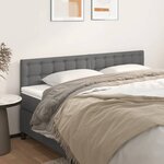 vidaXL Têtes de lit 2 Pièces Gris 90x5x78/88 cm Similicuir