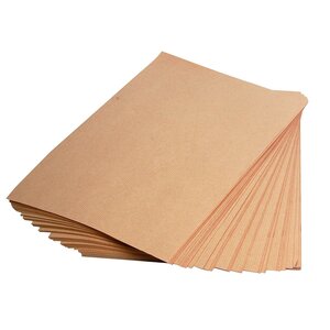 Paquet de 25 feuilles a2 kraft brun 120g/m² vergé clairefontaine