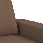 vidaXL Canapé à 2 places Marron 140 cm Tissu