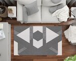 Tapis de salon ZINO 120 x 180 cm - Gris