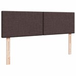 VidaXL Cadre de lit ottoman avec matelas marron foncé 140x200 cm tissu