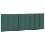 vidaXL Cadre de lit sans matelas Hanko vert foncé 140x190 cm velours