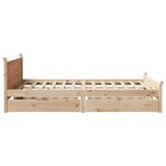 vidaXL Cadre de lit sans matelas 120x190 cm bois de pin massif