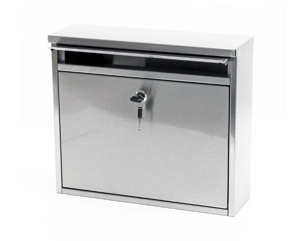Boite aux lettres murale acier inoxydable 36x32x11cm