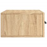 vidaXL Table de chevet murale chêne sonoma 35x35x20 cm