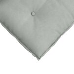 vidaXL Coussin de Dos Gris clair 50 x 45 cm Tissu en velours côtelé
