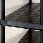 vidaXL Étagère de rangement 5 niveaux Noir 274 5x45 7x185 cm Plastique