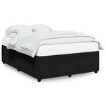 vidaXL Cadre de lit Noir 140x190 cm Velours