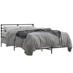 vidaXL Cadre de lit sans matelas sonoma gris 120x200 cm