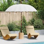 vidaXL Parasol balinais avec base 260 210-220 cm