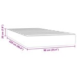 vidaXL Matelas de lit à ressorts ensachés 90x220x20 cm velours