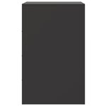 vidaXL Table de chevet noir 34 5x39x62 cm acier