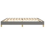 vidaXL Cadre de lit sans matelas gris foncé 200x200 cm tissu