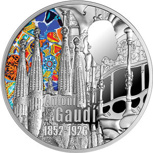 Monnaie ANTONI GAUDÍ 100 Anniversaire 1 Oz Argent 5€ Euro Malta 2026 (PRÉCOMMANDE)