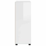 vidaXL Cabinet de salle de bain Blanc brillant 72 5 x 36 5 x 100 cm