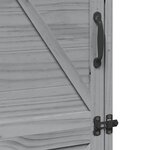 vidaXL Abri de jardin Gris 59 5 x 56 x 176 5 cm Bois d'ingénierie