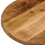 vidaXL Dessus de table 110x50x3 8cm ovale bois massif de manguier brut