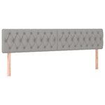 vidaXL Cadre de lit sans matelas gris clair 120x190 cm tissu