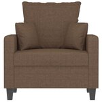 vidaXL Fauteuil Marron 60 cm Tissu
