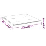 vidaXL Coussins de chaise jardin lot de 6 taupe 40x40x4cm tissu oxford