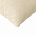 vidaXL Coussins de canapé 2 Pièces Crème 200 x 40 cm tissu