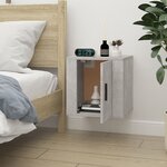 vidaXL Meuble TV mural Gris béton 40x34 5x40 cm